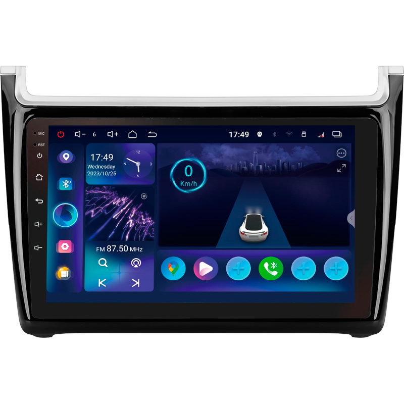 Android head unit SIGMA S9332 ANDROID 13 3+32 Gb 4G DSP Volkswagen POLO 5 (F1) 2008-2020 9"