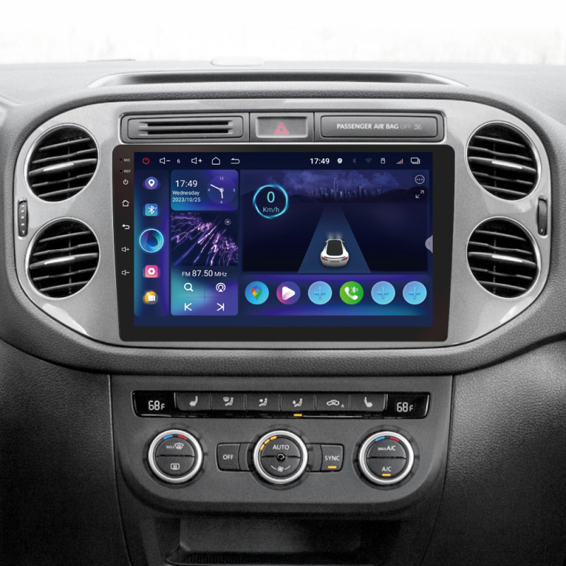 Android head unit SIGMA S9332 ANDROID 13 3+32 Gb 4G DSP Volkswagen Tiguan 1 NF 2006-2017 (F2) 9"