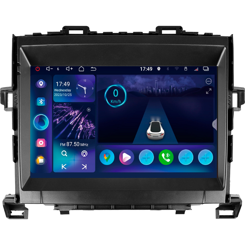 Android head unit SIGMA S9332 ANDROID 13 3+32 Gb 4G DSP Toyota Alphard H20 2008-2014 9"