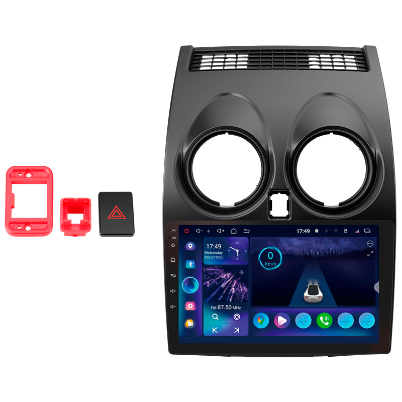 Android head unit SIGMA S9332 ANDROID 13 3+32 Gb 4G DSP Nissan Qashqai 1 J10 2006-2013 (F2) 9"