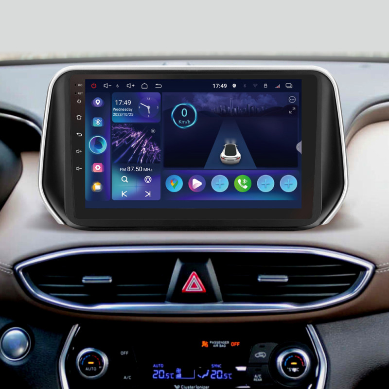Android head unit SIGMA S10332 ANDROID 13 3+32 Gb 4G DSP Hyundai Santa Fe 4 (ZYJ) 2018-2020 10" (L1)