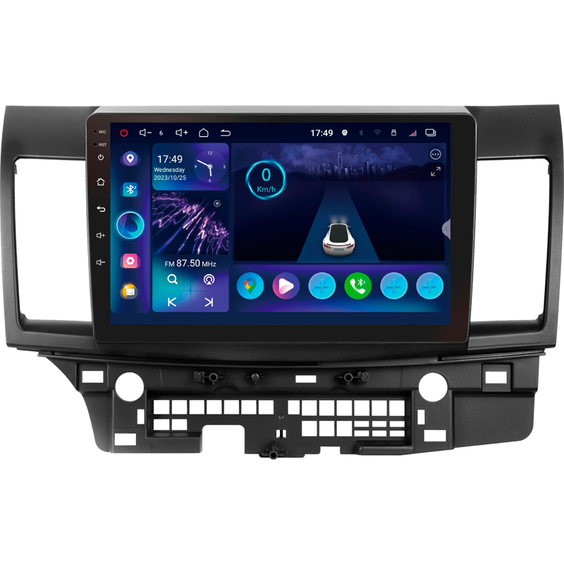 Android head unit SIGMA S10332 ANDROID 13 3+32 Gb 4G DSP Mitsubishi Lancer 10 CY 2007-2012 (A) 10"