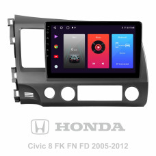 Android head unit SIGMA F10216 ANDROID 10 2+32 Gb Honda Civic 8 FK FN FD 2005-2012 10"