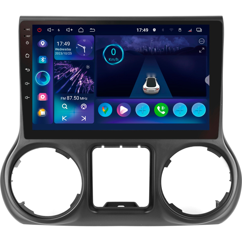 Android head unit SIGMA S10332 ANDROID 13 3+32 Gb 4G DSP Jeep Wrangler 3 JK 2010-2017 (L15) 10" (L1)