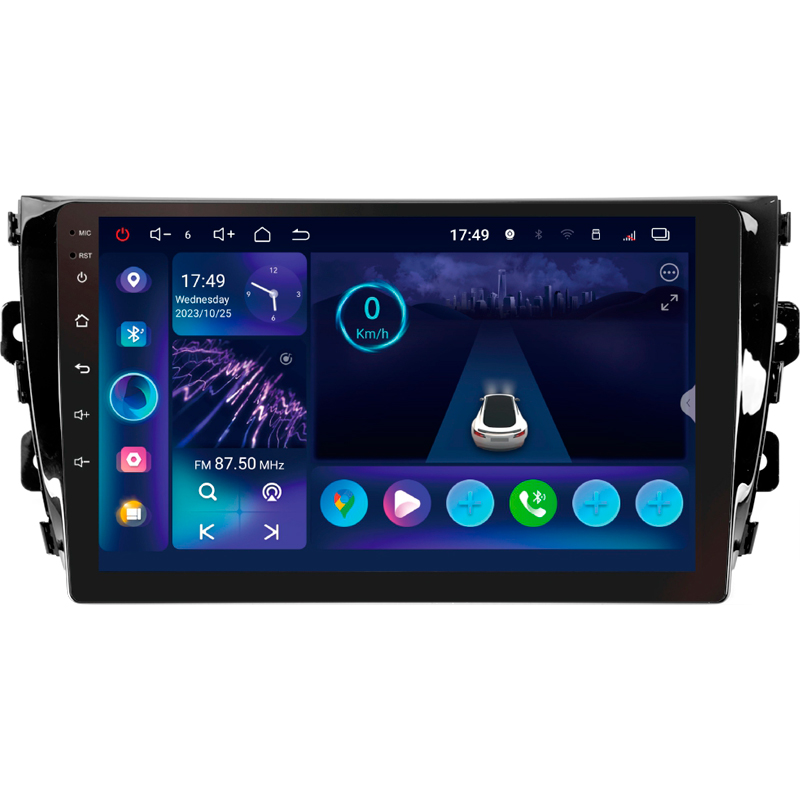 Android head unit SIGMA S10332 ANDROID 13 3+32 Gb 4G DSP Zotye T600 2014-2019 10"