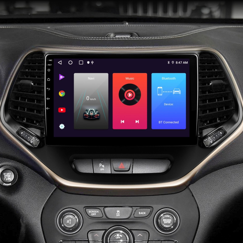 Android head unit SIGMA F10216 ANDROID 10 2+32 Gb Jeep Cherokee 5 KL 2014-2018 10"