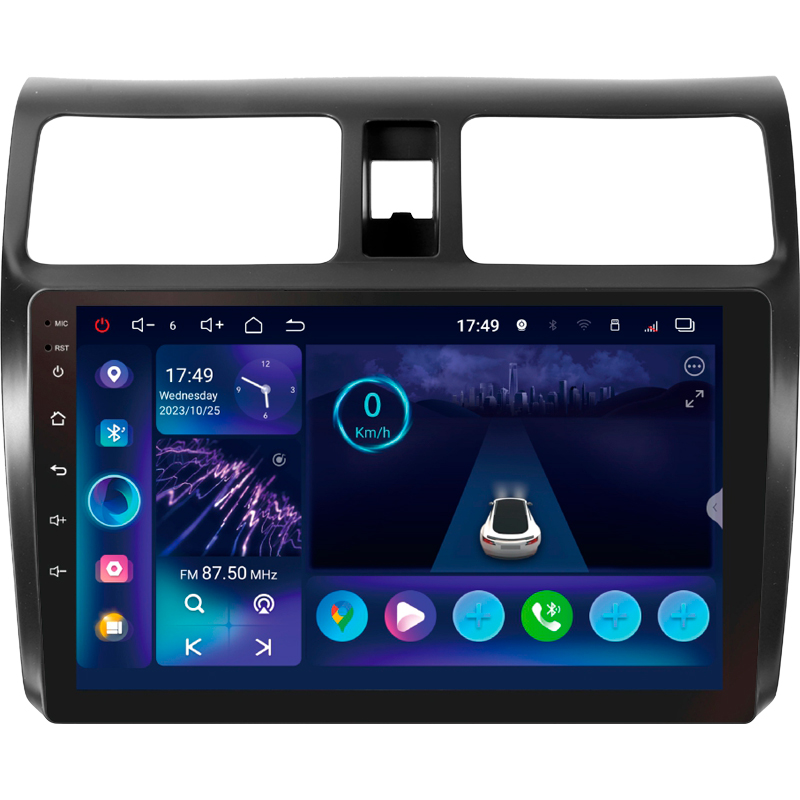 Android head unit SIGMA S10332 ANDROID 13 3+32 Gb 4G DSP Suzuki Swift 3 2003-2010 10"
