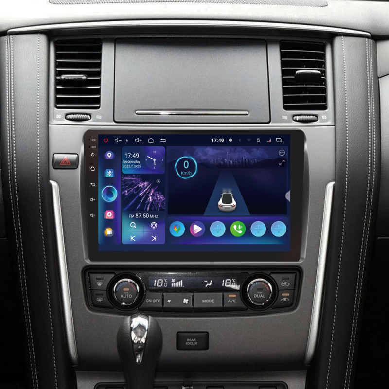 Android head unit SIGMA S10332 ANDROID 13 3+32 Gb 4G DSP Nissan Patrol 6 Y62 2010-2020 (F2) 10"