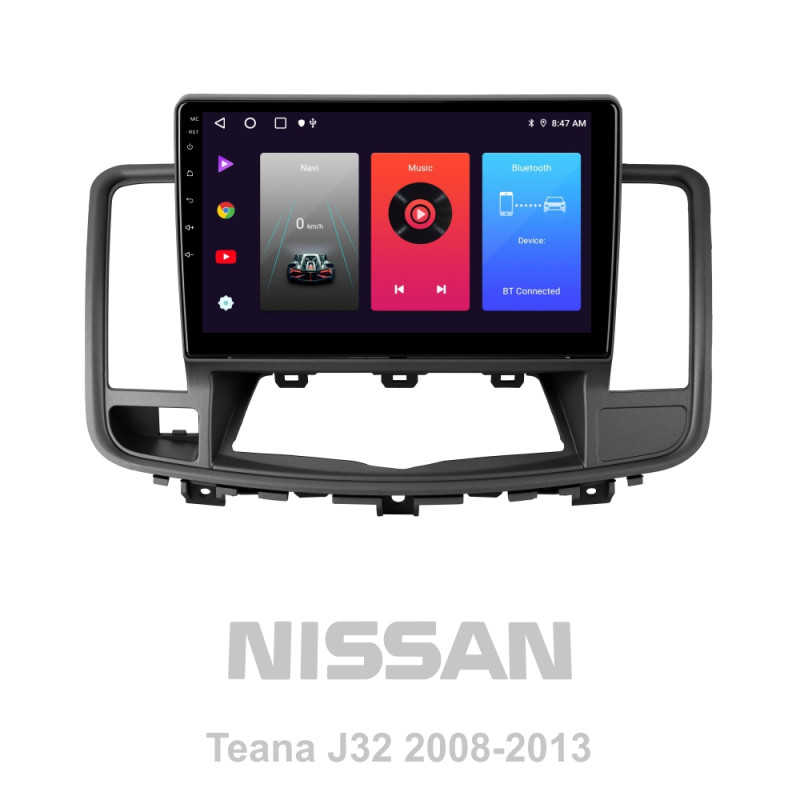 Android head unit SIGMA F10216 ANDROID 10 2+32 Gb Nissan Teana J32 2008-2013 (A) 10"