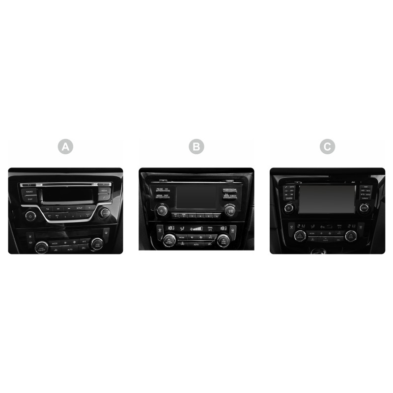 Android head unit SIGMA F10216 ANDROID 10 2+32 Gb Nissan X-Trail X Trail 3 T32 2013-2022- (F2) Automatic air conditioning (AB) 10"