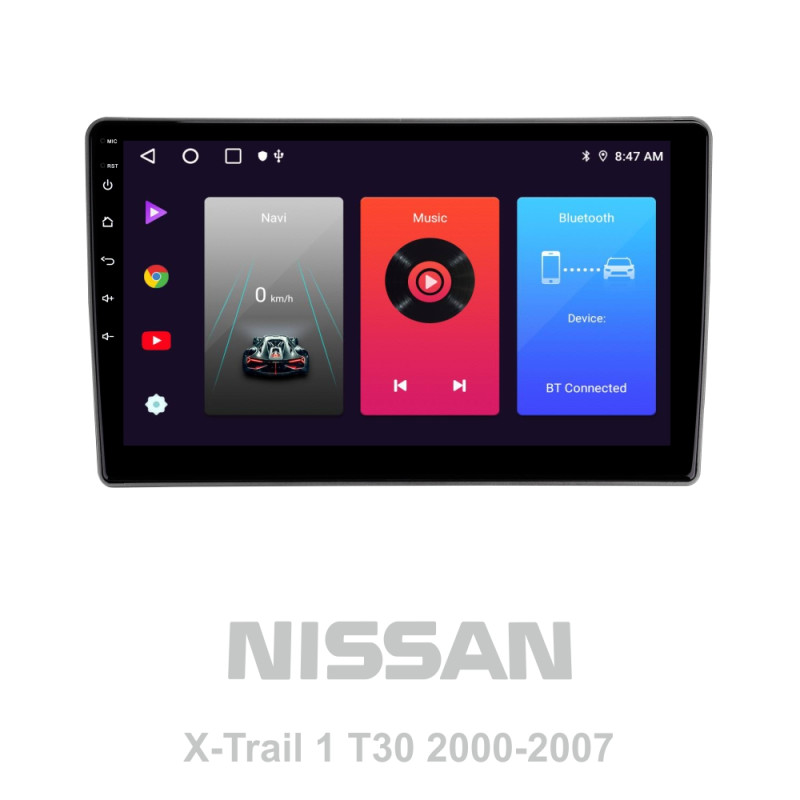 Android head unit SIGMA F10216 ANDROID 10 2+32 Gb Nissan X-Trail X Trail X - Trail 1 T30 2000-2007 (F1) 10"