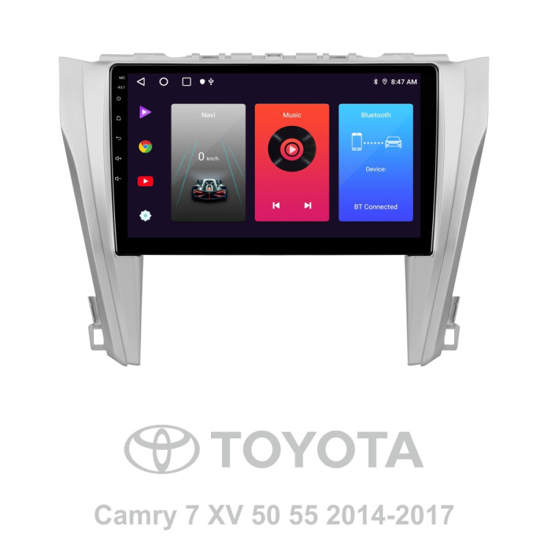 Android head unit SIGMA F10216 ANDROID 10 2+32 Gb Toyota Camry 7 XV 50 55 2014-2017 (B) 10"