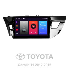 Android head unit SIGMA F10216 ANDROID 10 2+32 Gb Toyota Corolla 11 2012-2016 (B) 10"