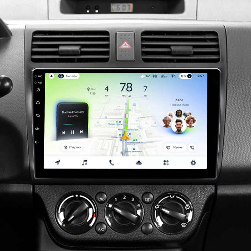 Android head unit Teyes CC4L 6+64 Gb Suzuki Swift 3 2003-2010 10"