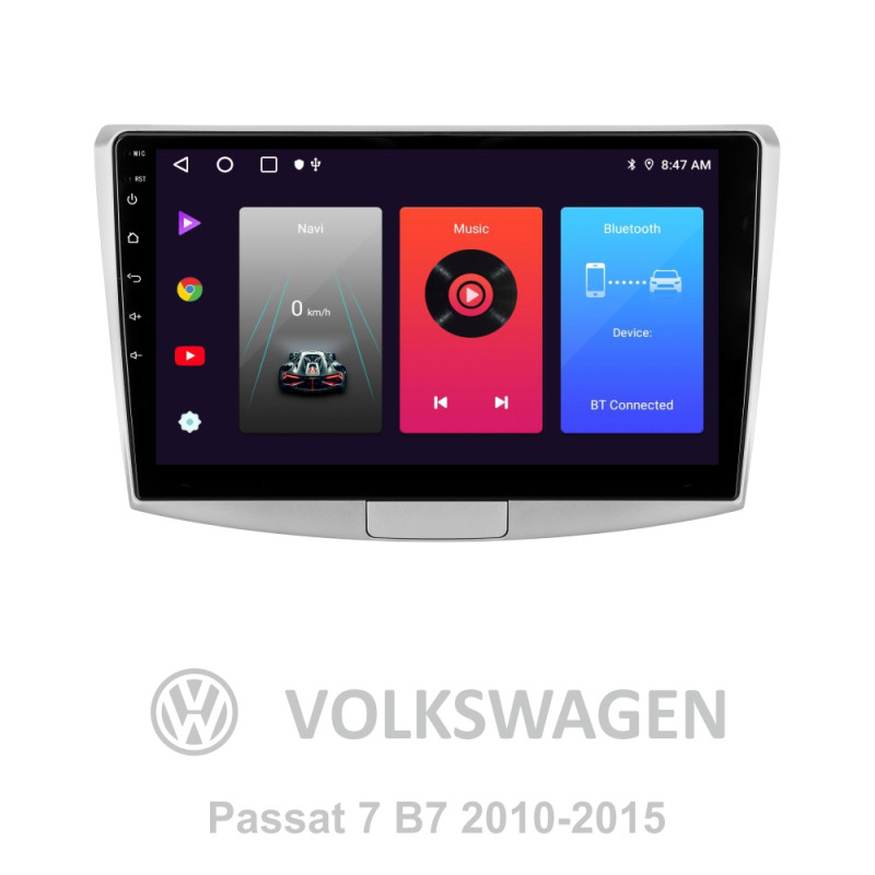 Android head unit SIGMA F10216 ANDROID 10 2+32 Gb Volkswagen Passat 7 B7 2010-2015 10"