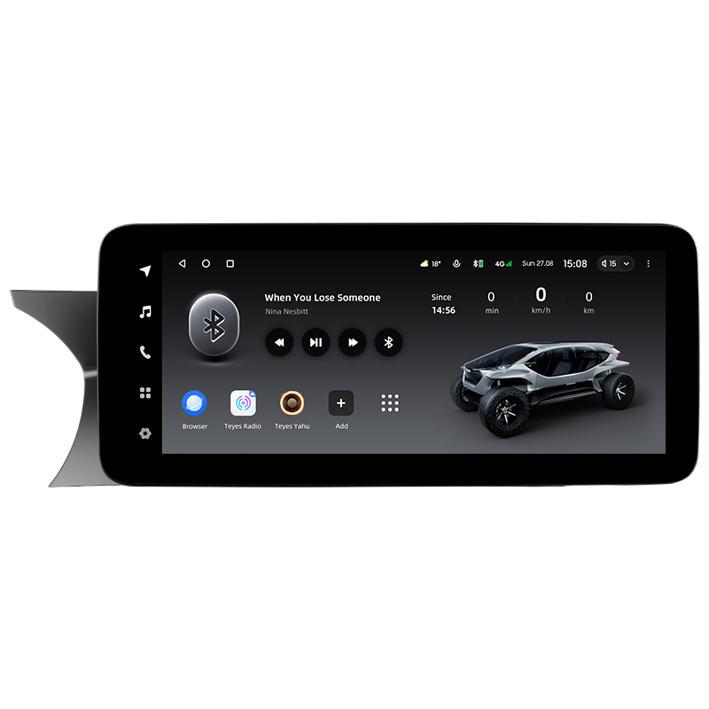 Štátní magnetofon Teyes LUX ONE 6+128 GB pro Mercedes-Benz třídy C (W204, C204, S204) NTG 4.5, rok výroby 2011–2015, 12,3