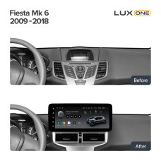 Android head unit Teyes LUX ONE 4+32 Gb Ford Fiesta Mk 6 2009-2018 (B) 12.3" (L2)