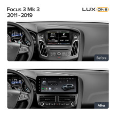 Android head unit Teyes LUX ONE 4+32 Gb Ford Focus 3 Mk 3 2011-2019 12.3" (L2)