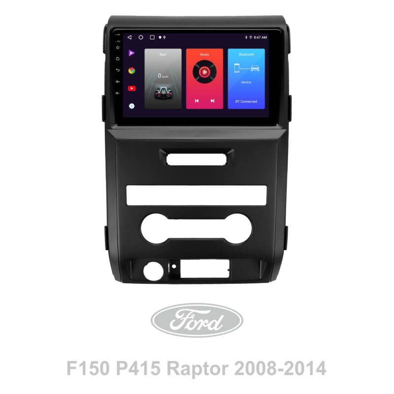Android head unit SIGMA F9216 ANDROID 10 2+32 Gb Ford F150 P415 Raptor 2008-2014 (F2) 9" (L2)