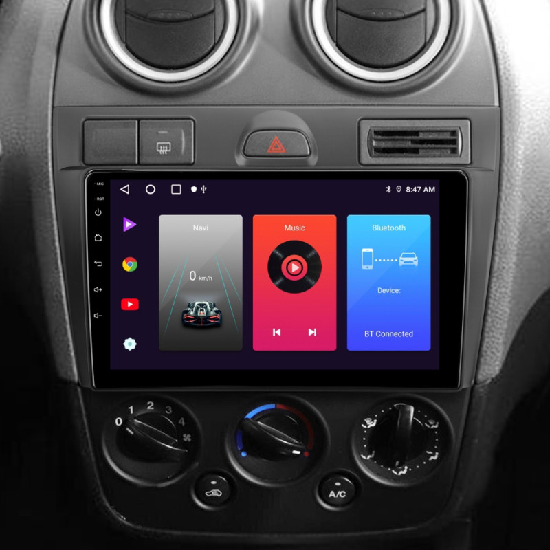 Štátní magnetofon SIGMA F9216 ANDROID 10 2+32 GB pro Ford Fiesta Mk VI 5 Mk5 2002–2008, 9
