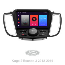 Android head unit SIGMA F9216 ANDROID 10 2+32 Gb Ford Kuga 2 Escape 3 2012 - 2019 (B) 9" (buttons) (L2)