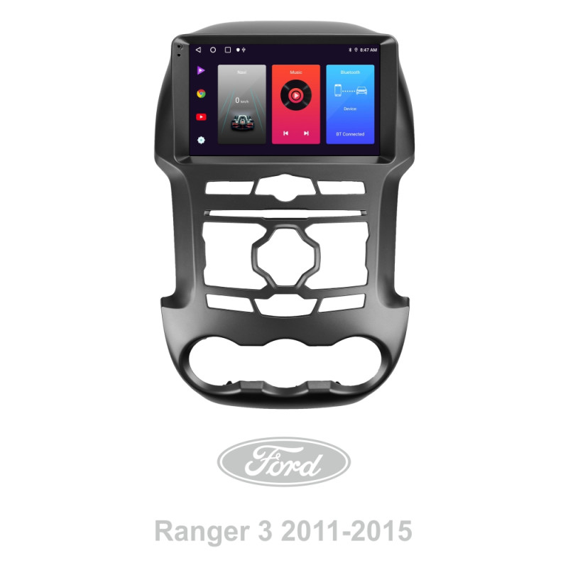 Android head unit SIGMA F9216 ANDROID 10 2+32 Gb Ford Ranger 3 (F1) 2011-2015 9" (L1)