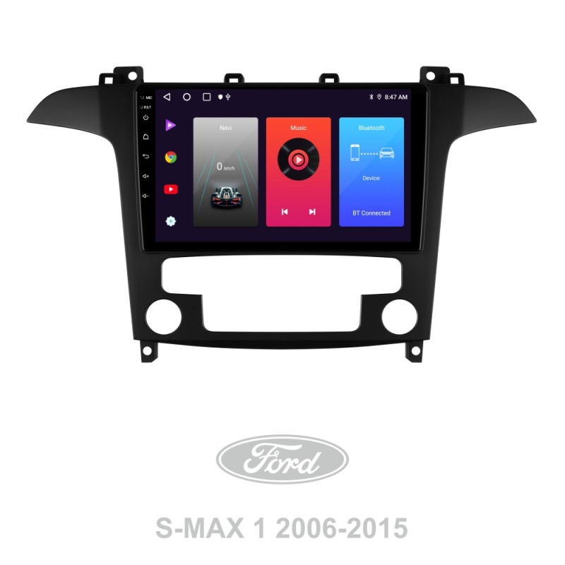 Android head unit SIGMA F9216 ANDROID 10 2+32 Gb Ford S-MAX 1 2006-2015 (F1) 9"