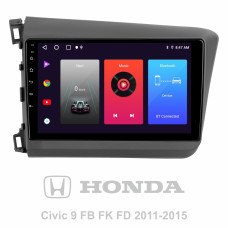 Android head unit SIGMA F9216 ANDROID 10 2+32 Gb Honda Civic 9 FB FK FD 2011-2015 9"