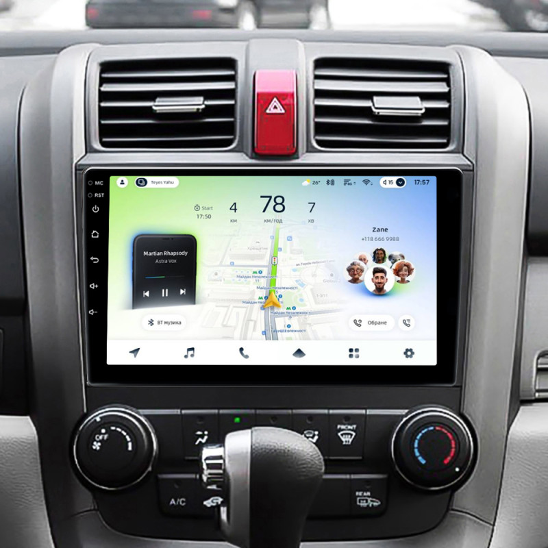 Android head unit Teyes CC4L 6+64 Gb Honda CR-V CR-V 3 RE 2006-2012 9"