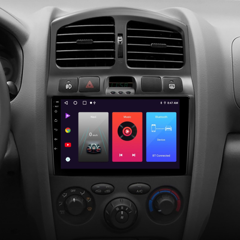 Android head unit SIGMA F9216 ANDROID 10 2+32 Gb Hyundai Santa Fe SM 2000-2012 For JAC S1 (Rein) 1 2007-2013 9"