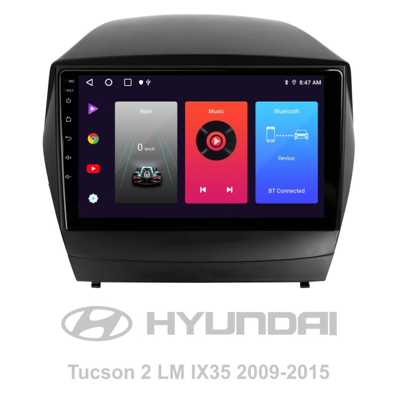 Android head unit SIGMA F9216 ANDROID 10 2+32 Gb Hyundai Tucson 2 LM IX35 2009-2015 (AB) 9"