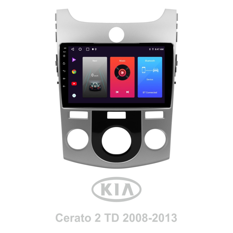 Magetófono de stock SIGMA F9216 ANDROID 10 2+32 GB para Kia Cerato 2 TD 2008-2013 (F1) 9