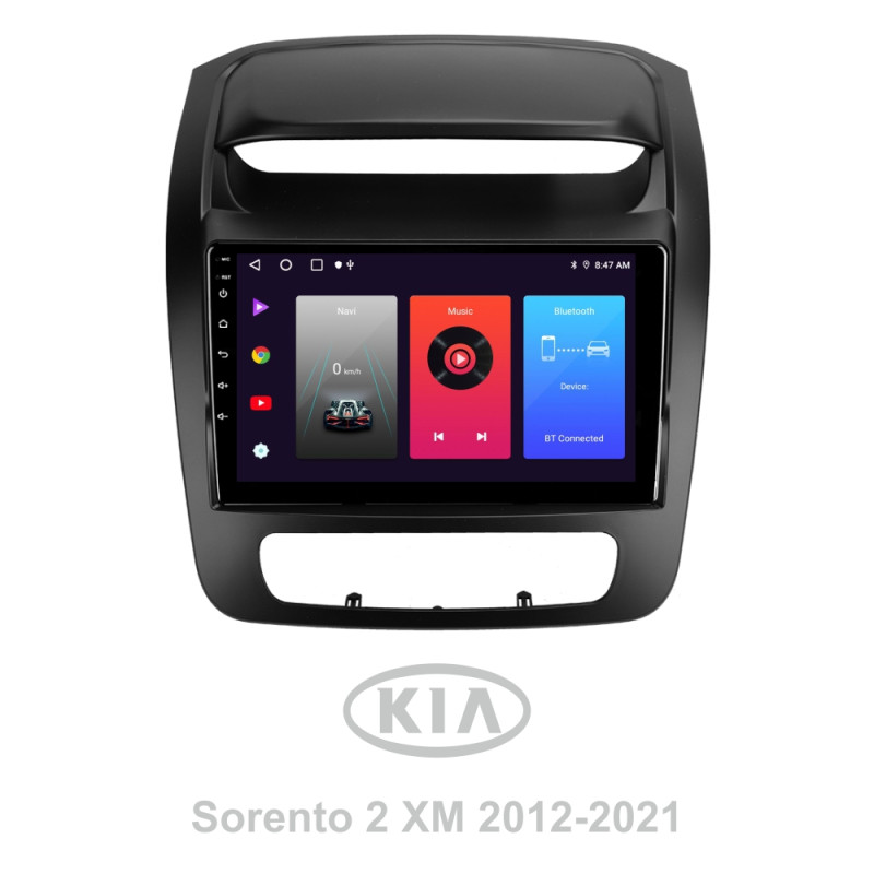 Android head unit SIGMA F9216 ANDROID 10 2+32 Gb Kia Sorento 2 II XM 2012 - 2021 (F3) 9"