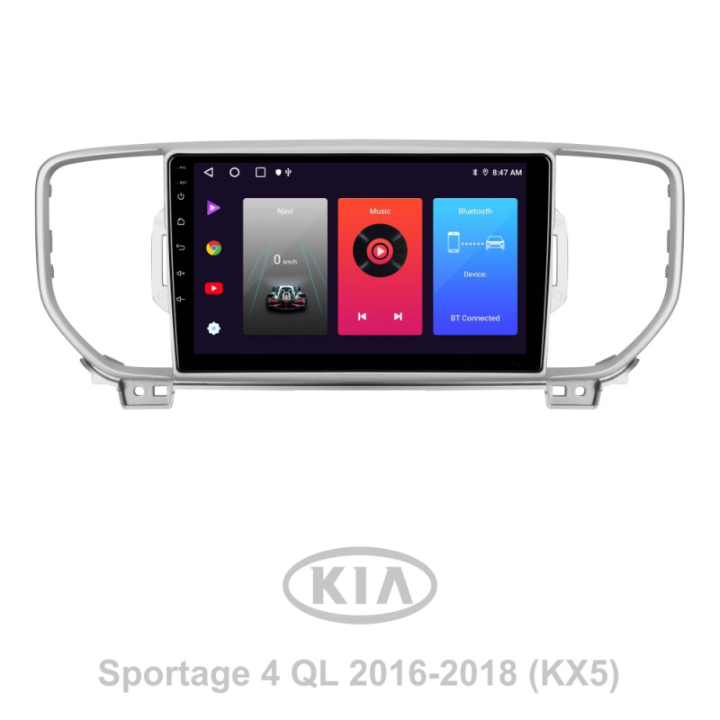 Android head unit SIGMA F9216 ANDROID 10 2+32 Gb Kia Sportage 4 QL 2016-2018 (B) 9"