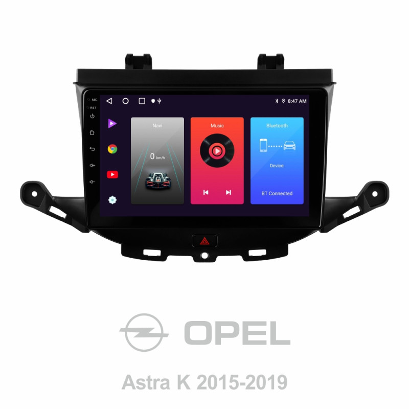 Android head unit SIGMA F9216 ANDROID 10 2+32 Gb Opel Astra K 2015-2022 (A) 9"