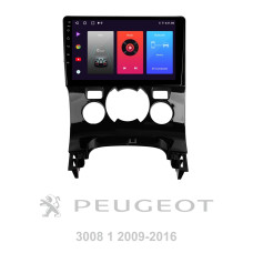 Android head unit SIGMA F9216 ANDROID 10 2+32 Gb Peugeot 3008 1 2009-2016 (F2) 9"