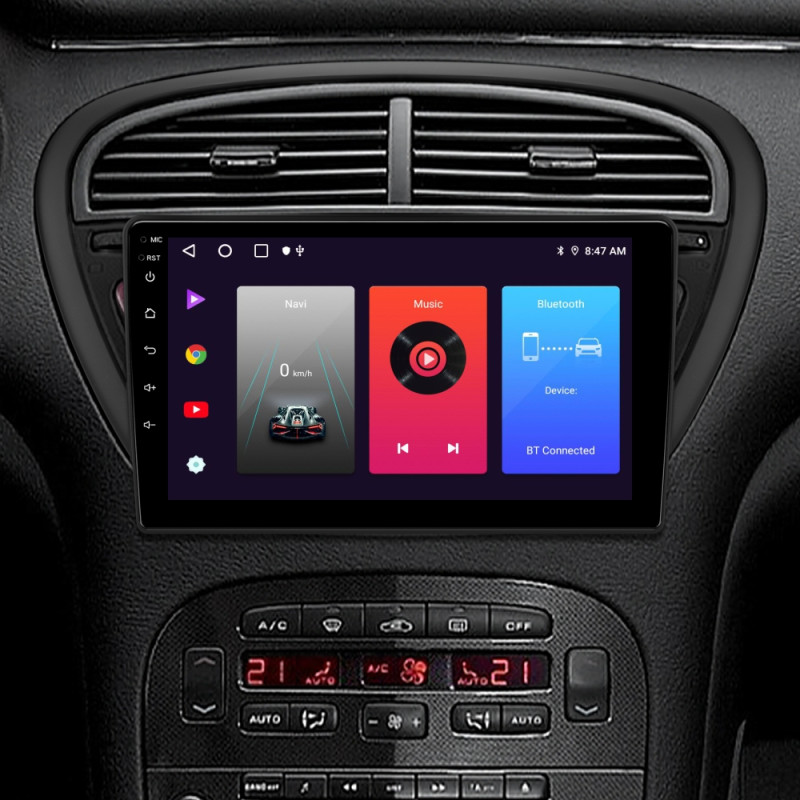 Android head unit SIGMA F9216 ANDROID 10 2+32 Gb Peugeot 607 2004-2010 9" (L1)