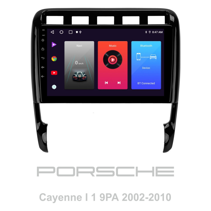 Android head unit SIGMA F9216 ANDROID 10 2+32 Gb Porsche Cayenne I 1 9PA 2002-2010 9" (L1)