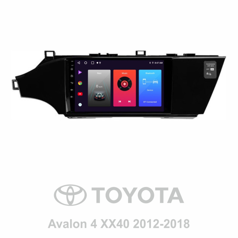 Android head unit SIGMA F9216 ANDROID 10 2+32 Gb Toyota Avalon 4 IV XX40 2012 - 2018 9" (L1)
