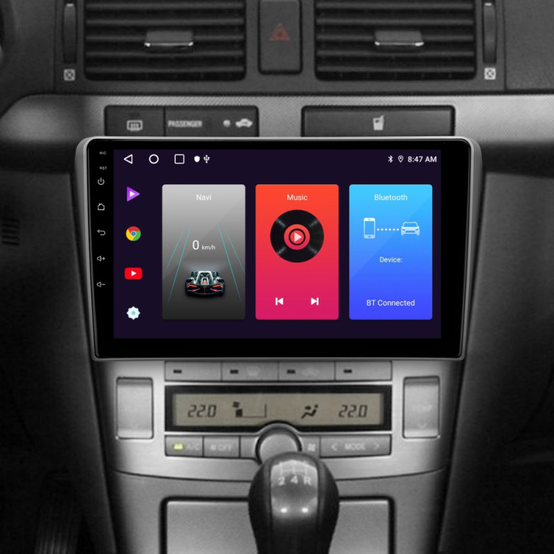 Android head unit SIGMA F9216 ANDROID 10 2+32 Gb Toyota Avensis T250 2 II 2003-2009 9"