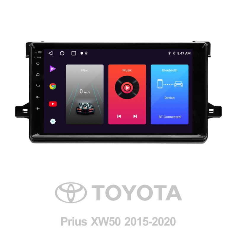 Android head unit SIGMA F9216 ANDROID 10 2+32 Gb Toyota Prius XW50 2015-2020 9"