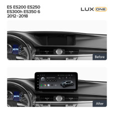 Android head unit Teyes LUX ONE 6+128 Gb Lexus ES ES200 ES250 ES300h ES350 XV60 VI 6 2012-2018 (A) 12.3" (L3)