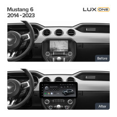 Android head unit Teyes LUX ONE 6+128 Gb Ford Mustang 6 VI S550 2014-2023 12.3" (L2)