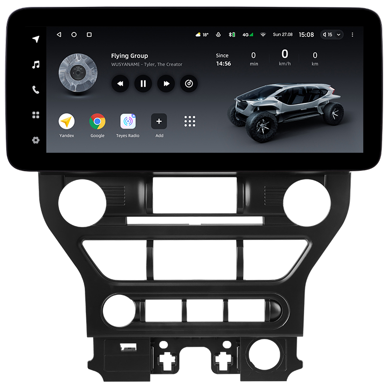 Android head unit Teyes LUX ONE 6+128 Gb Ford Mustang 6 VI S550 2014-2023 12.3" (L2)