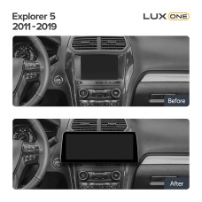 Android head unit Teyes LUX ONE 6+128 Gb Ford Explorer 5 2011-2019 12.3" (L3)