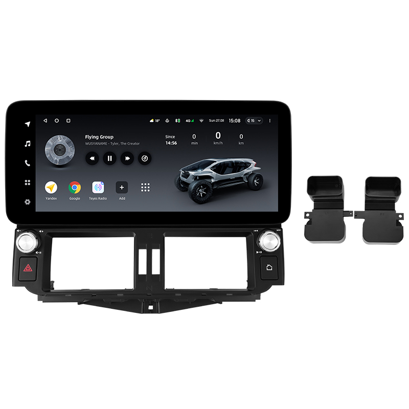 Android head unit Teyes LUX ONE 6+128 Gb with 360° surround view° Toyota Land Cruiser Prado 150 2009-2013 12.3" (L3)
