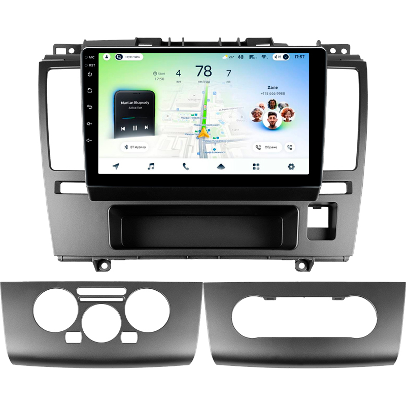 Android head unit Teyes CC4L 6+64 Gb Nissan Tiida C11 2004-2013 (F1) 9"