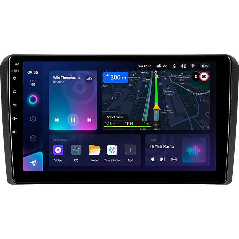 Android head unit Teyes CC3L 4+64 Gb Audi A3 2 8P 2003-2013 S3 2 2006-2012 RS3 1 2011-2012 9"