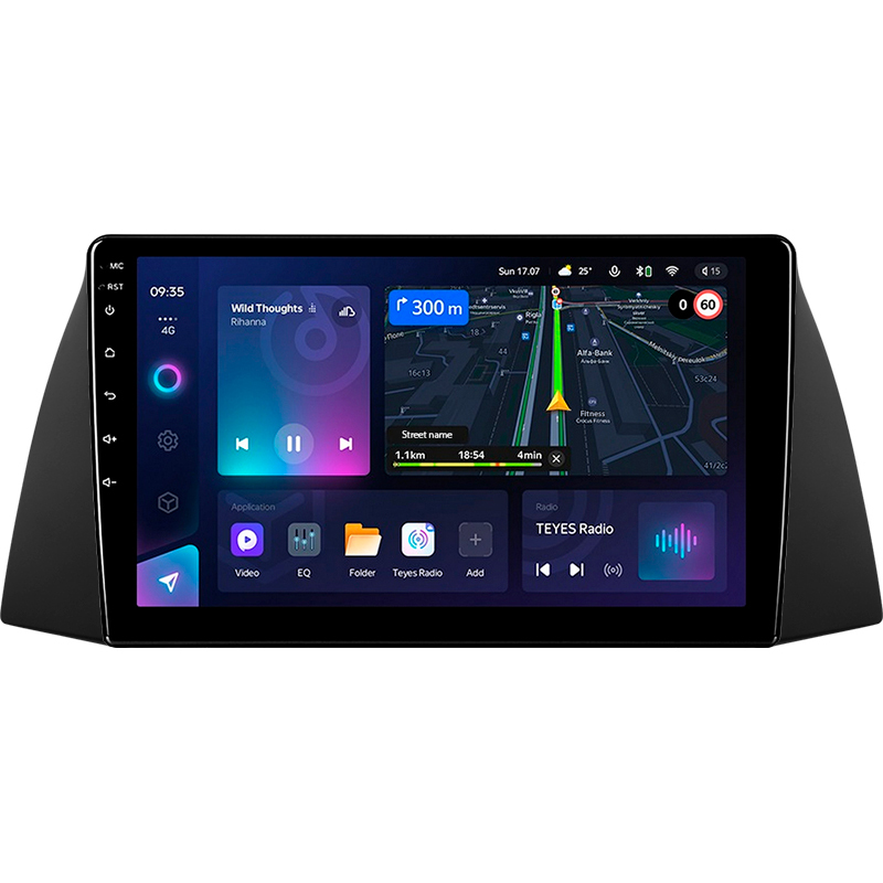 Android head unit Teyes CC3L 4+64 Gb Chery Tiggo T11 1 2005 - 2013 9"