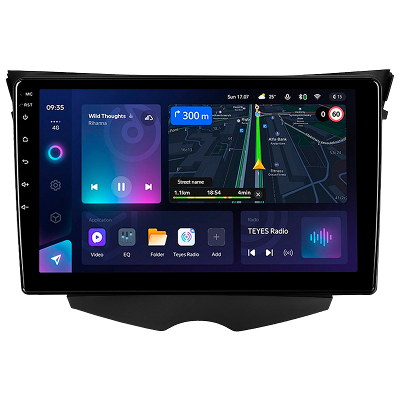 Android head unit Teyes CC3L 4+64 Gb Hyundai Veloster FS 2011 - 2017 (B) 9"